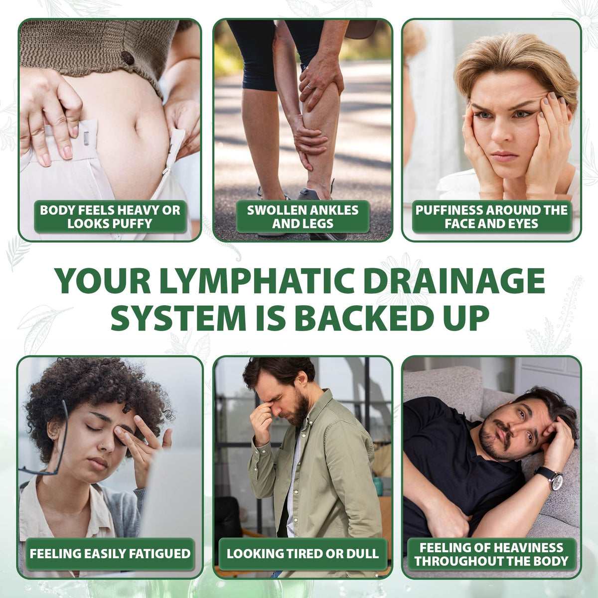 Lymphatic Drainage Capsules Natural Herbal Supplement for Immune Health & Fluid Balance, with Echinacea, Dandelion, and Burdock 60 Capsules - FENGGESTORE20