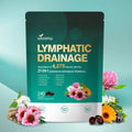 Lymphatic Drainage Supplements, 240 Softgels, Lymph System Support Supplement for Women & Men, 21-in-1 Herbal Blend with Echinacea, Dandelion, Burdock, Bromelain, Calendula, Turmeric & More, 1 Bag - FENGGESTORE20
