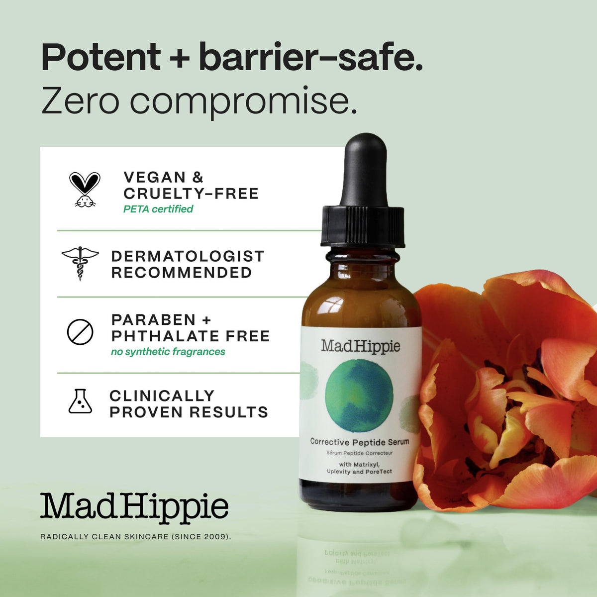 Mad Hippie Corrective Peptide Serum for Face – Skin-Tightening Collagen Peptides, Anti-Wrinkle Essentials, 1.02 Fl Oz - FENGGESTORE20