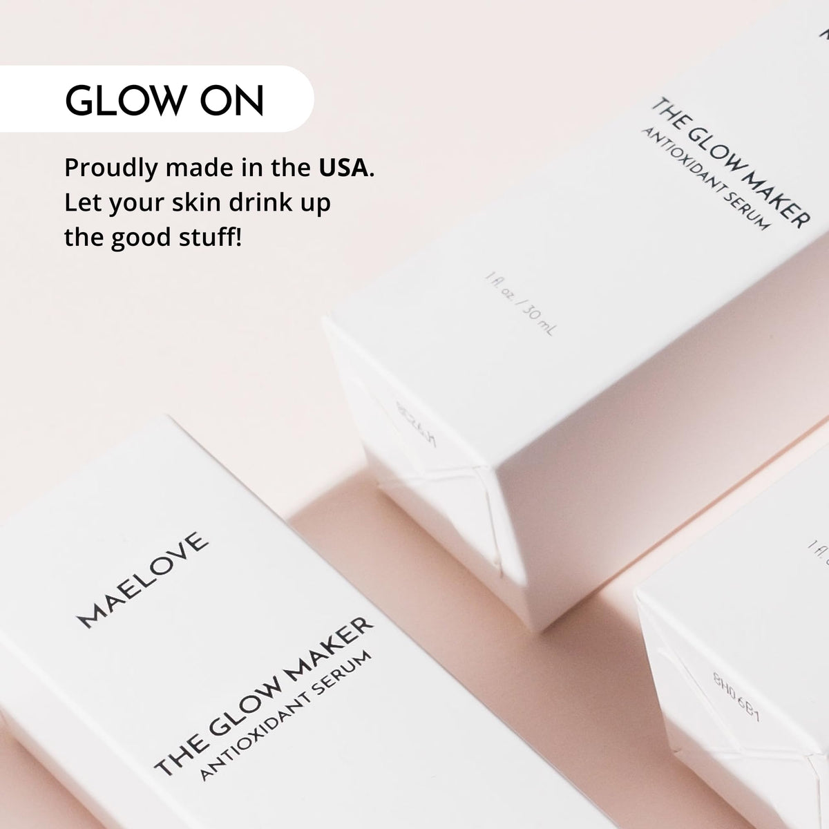 MAELOVE Glow Maker Vitamin C Serum with Vitamin E, Ferulic Acid & Hyaluronic Acid, Award-Winning Brightening - FENGGESTORE20