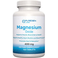 Magnesium 400mg [High Potency] Supplement – Magnesium Oxide for Immune Support, Muscle Recovery, Leg Cramps and Relaxation 120 Tablets - FENGGESTORE20