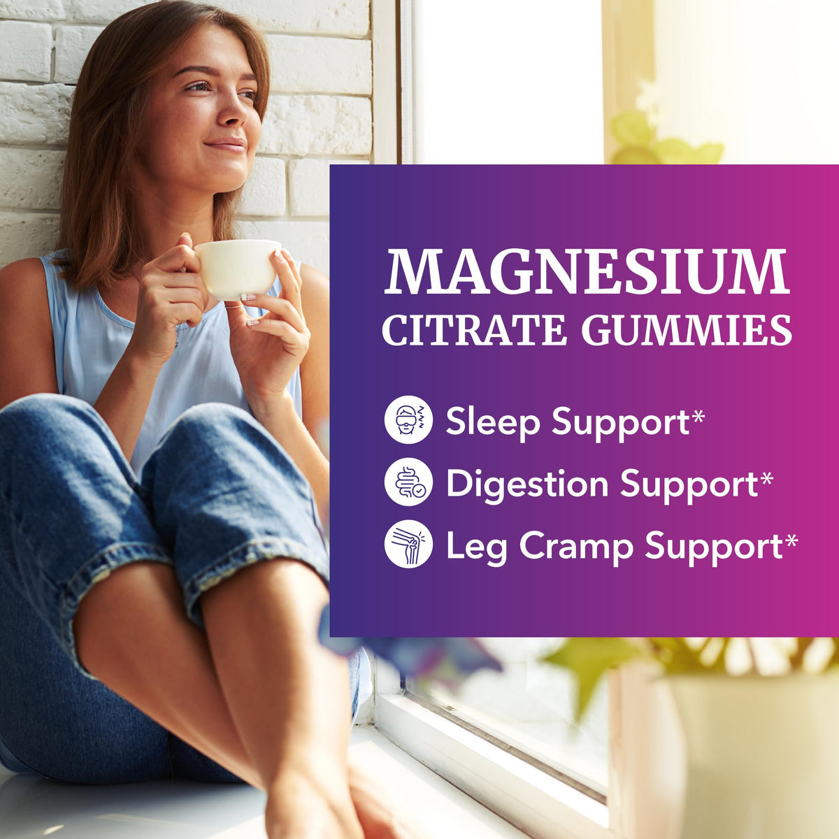 Magnesium Citrate Gummies | Extra Strength for Calm, Relaxation & Digestion | High Absorption Magnesium Gummies for Adults | Vegan, Non-GMO - FENGGESTORE20