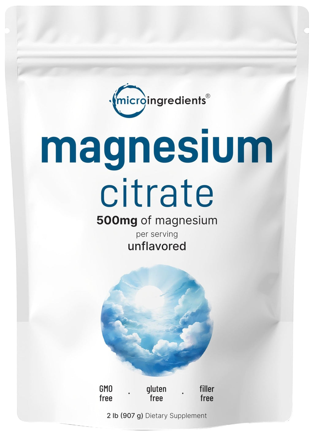 Magnesium Citrate Powder, 2lbs | Unflavored Magnesium Supplement | Relaxation and Nutrient Utilization | Easily Absorbed Formula | Non-GMO, Vegan, Gluten Free - FENGGESTORE20