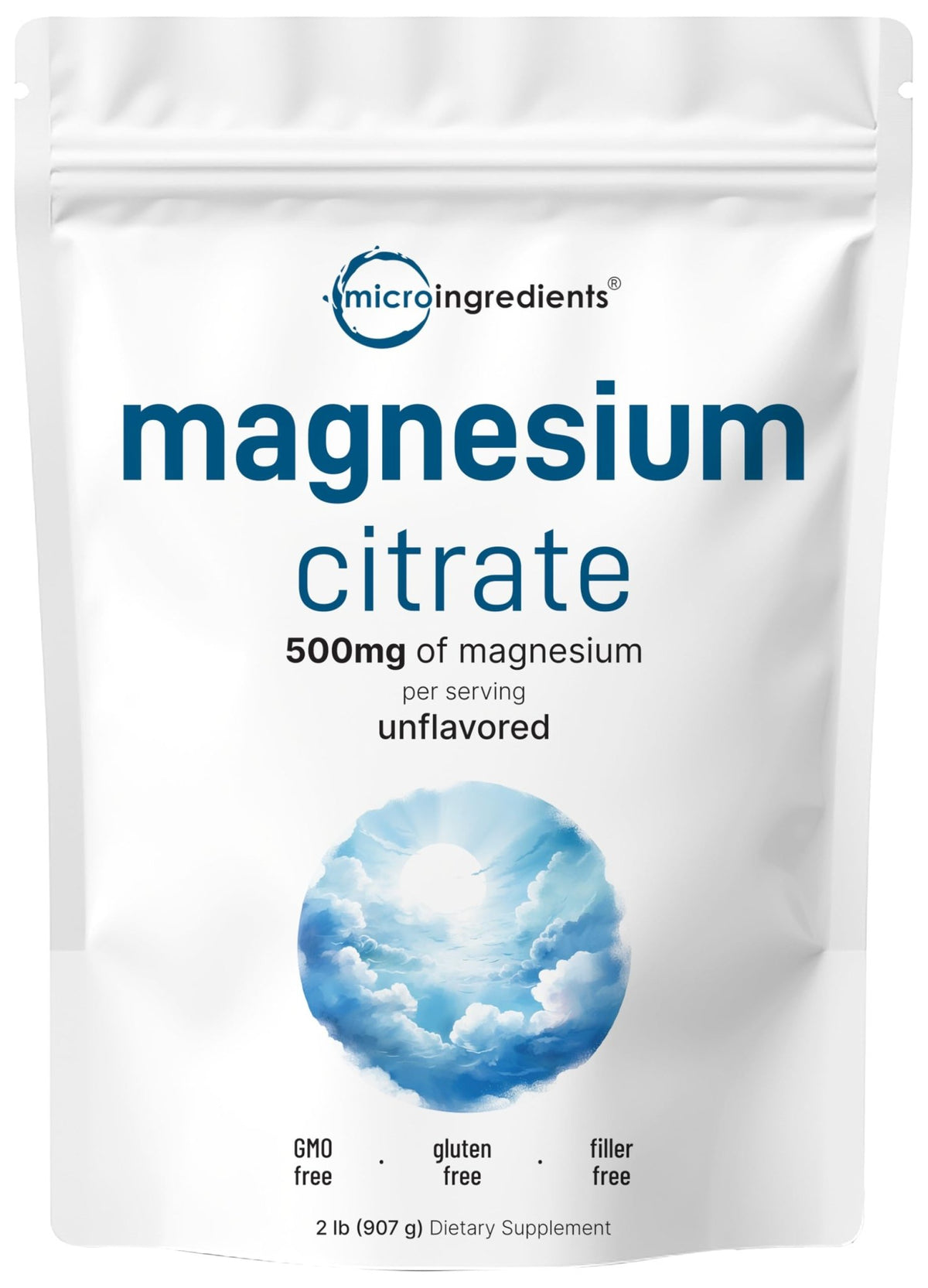 Magnesium Citrate Powder, 2lbs | Unflavored Magnesium Supplement | Relaxation and Nutrient Utilization | Easily Absorbed Formula | Non-GMO, Vegan, Gluten Free - FENGGESTORE20