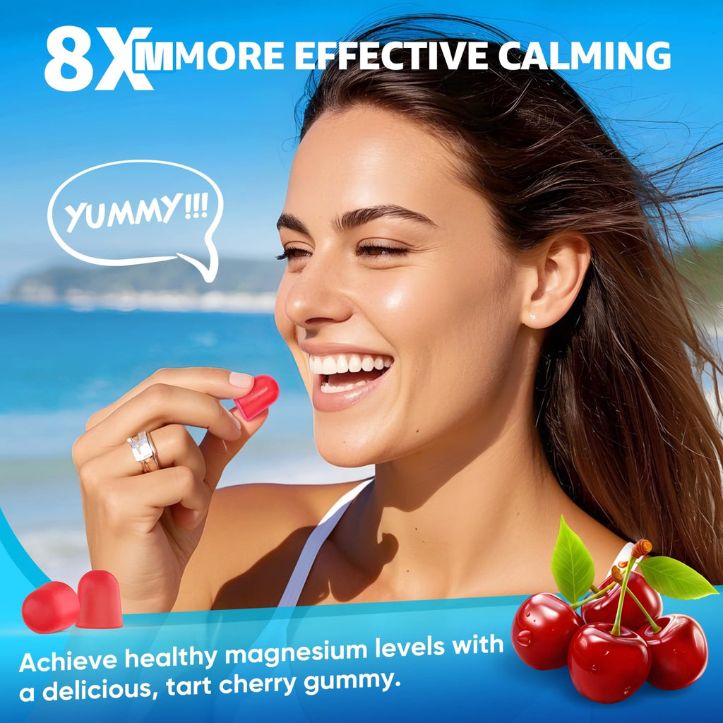 Magnesium Complex Gummies 400mg | as 8 Forms of Magnesium Glycinate, Malate, Citrate, Taurate, Oxide & More | w/Ashwagandha Extract, D3 & B12 Supports for Calm, Zzz - FENGGESTORE20