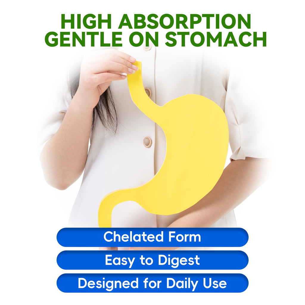 Magnesium Glycinate 400mg per Capsule – 240 Capsules – High Absorption Magnesium Supplement for Relaxation, Calmness & Muscle Support – Gentle on Stomach - FENGGESTORE20
