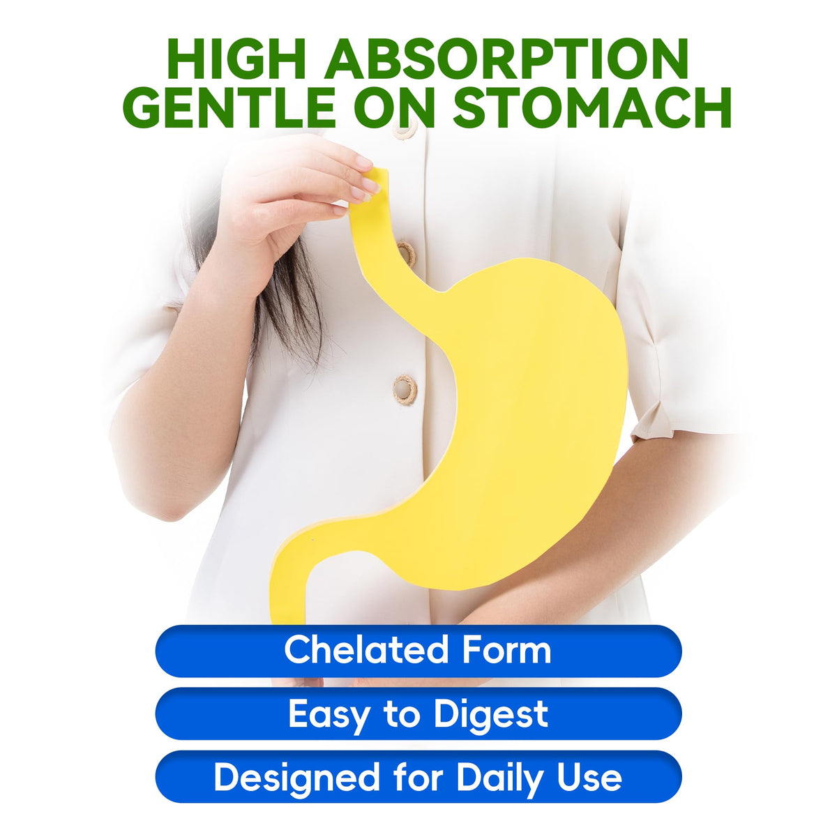 Magnesium Glycinate 400mg per Capsule – 240 Capsules – High Absorption Magnesium Supplement for Relaxation, Calmness & Muscle Support – Gentle on Stomach - FENGGESTORE20