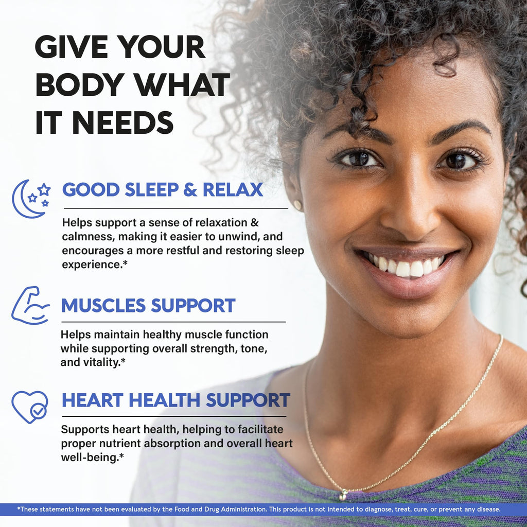 Magnesium Glycinate 500 mg - Chelated Supplement - High Absorption Form of Magnesium - Support for Sleep, Muscle & Heart Health - Made in USA, Lab Tested & Non-GMO - 120 Capsules - FENGGESTORE20