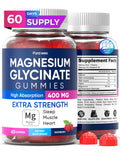 Magnesium Glycinate Gummies 400mg, High Absorption Magnesium Supplement for Women - FENGGESTORE20