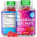 Magnesium Glycinate Gummies 400mg, Muscle Support and Relaxation, Magnesium Supplement for Women, Men and Kids, High Absorption, Sugar Free, - FENGGESTORE20