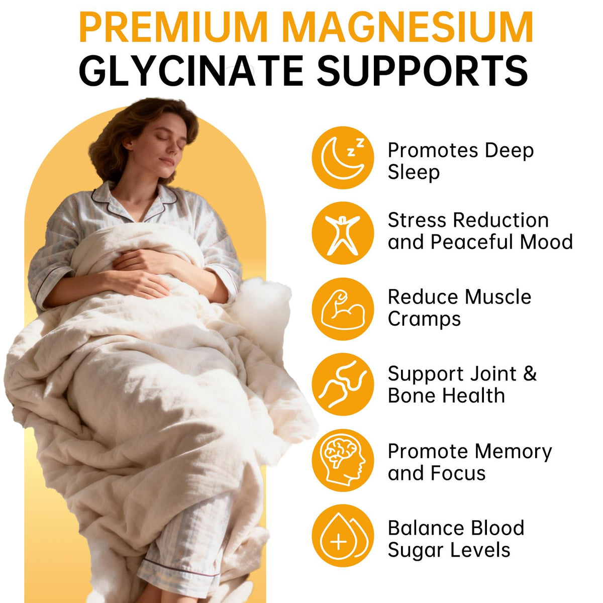 Magnesium Glycinate Gummies 500mg – Sugar Free Magnesium Gummies for Sleep, Stress, Muscle & Nerve Support – for Adults & Kids 4+, Vegan, - FENGGESTORE20