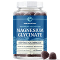 Magnesium Glycinate Gummies 600MG | Sleep, Calm & Relaxation Support | 60MG Elemental Mag Per Serving | Grape Flavor, Gluten-Free | High Absorption Magnesium Gummies for Women, Men & Family | 60 Ct - FENGGESTORE20