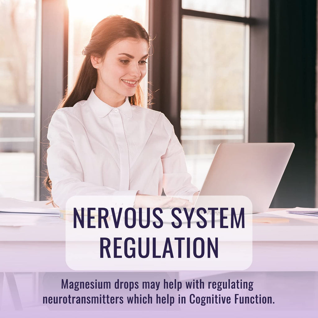 Magnesium Glycinate Supplement, Magnesium Liquid Drops with Magnesium Glycinate 500mg Vitamin B6, Ashwagandha, L - Theanine, Chamomile -Support Stress Relief, Bone, Muscle, Mood Vegan - FENGGESTORE20