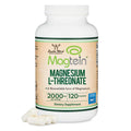 Magnesium L Threonate, Magtein - NSF Certified - Sleep and Cognitive Support – High Absorption – Most Bioavailable Form of Magnesium – 2,000 mg – 120 Capsules - FENGGESTORE20