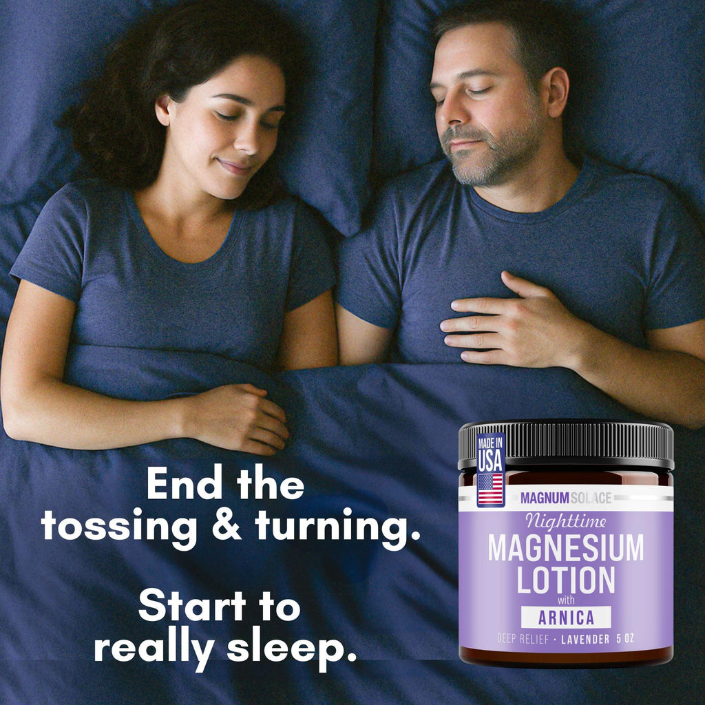 Magnum Solace Nighttime Magnesium Lotion with Arnica – Highly Concentrated Magnesium - FENGGESTORE20
