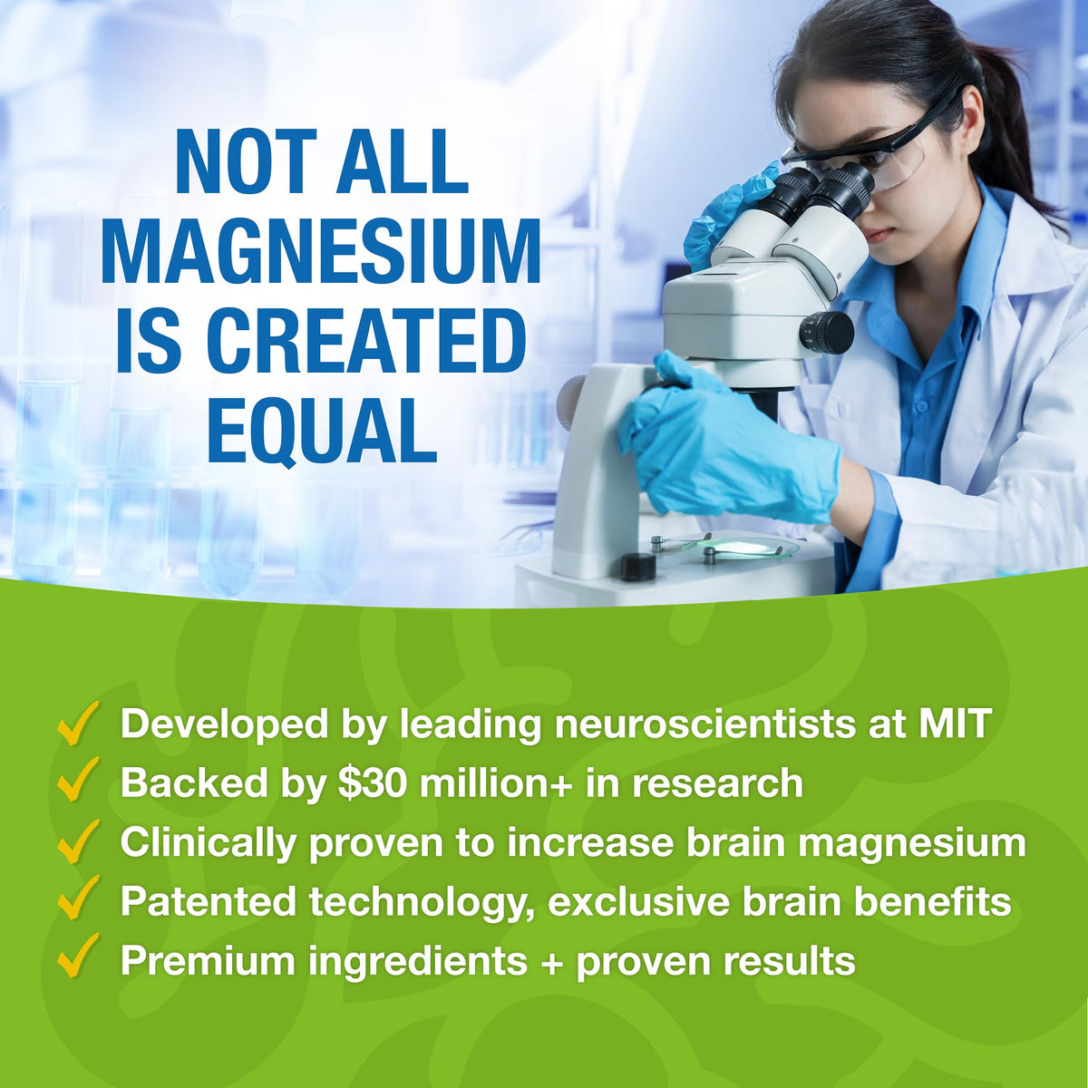 Magtein - Magnesium L-Threonate Supplement, Memory, Focus, Sleep & Brain Health Formula for Men & Women, Cognitive Support for Adults - FENGGESTORE20