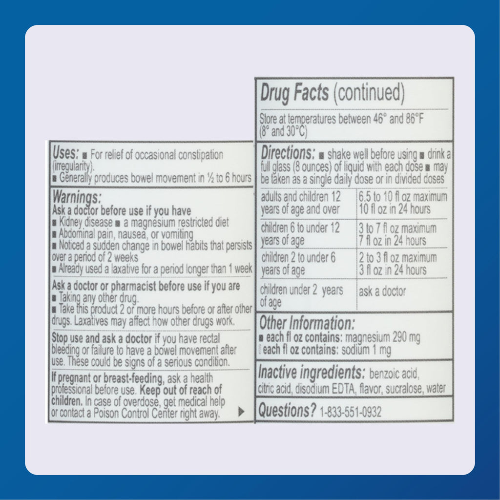 Major Magnesium Citrate Saline Laxative - Helps Relieve Occasional Constipation (Irregularity) - Lemon Flavor - 10 Fl. Oz. (1 Pack) - FENGGESTORE20