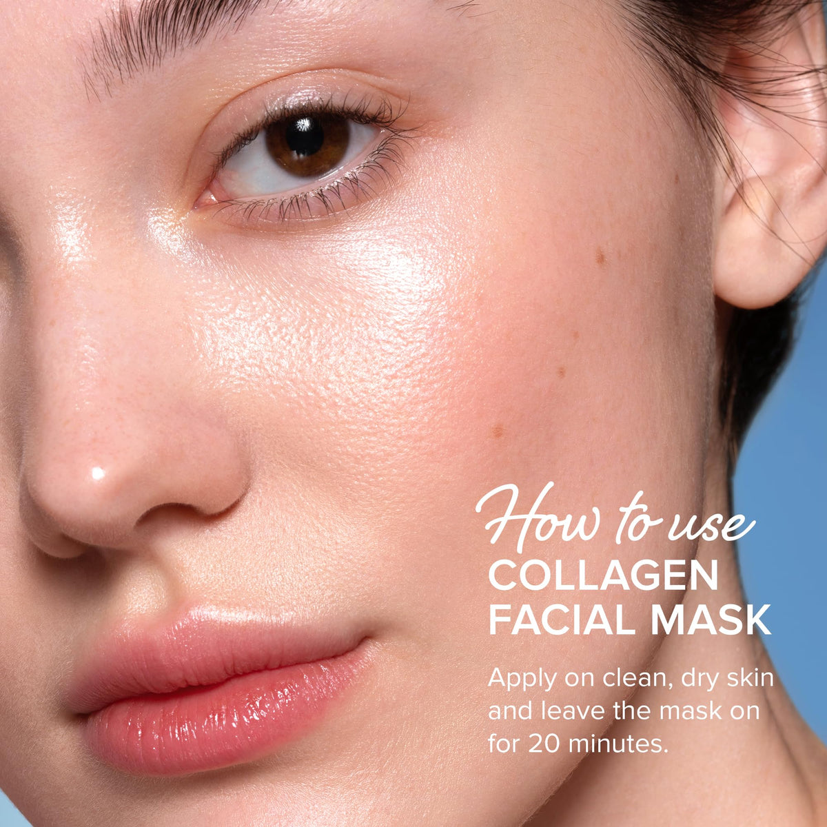 MAREE Collagen Facial Mask with Hyaluronic Acid — Sheet Face Mask Skincare — Centella Asiatica, Green & Red Algae Extract - FENGGESTORE20