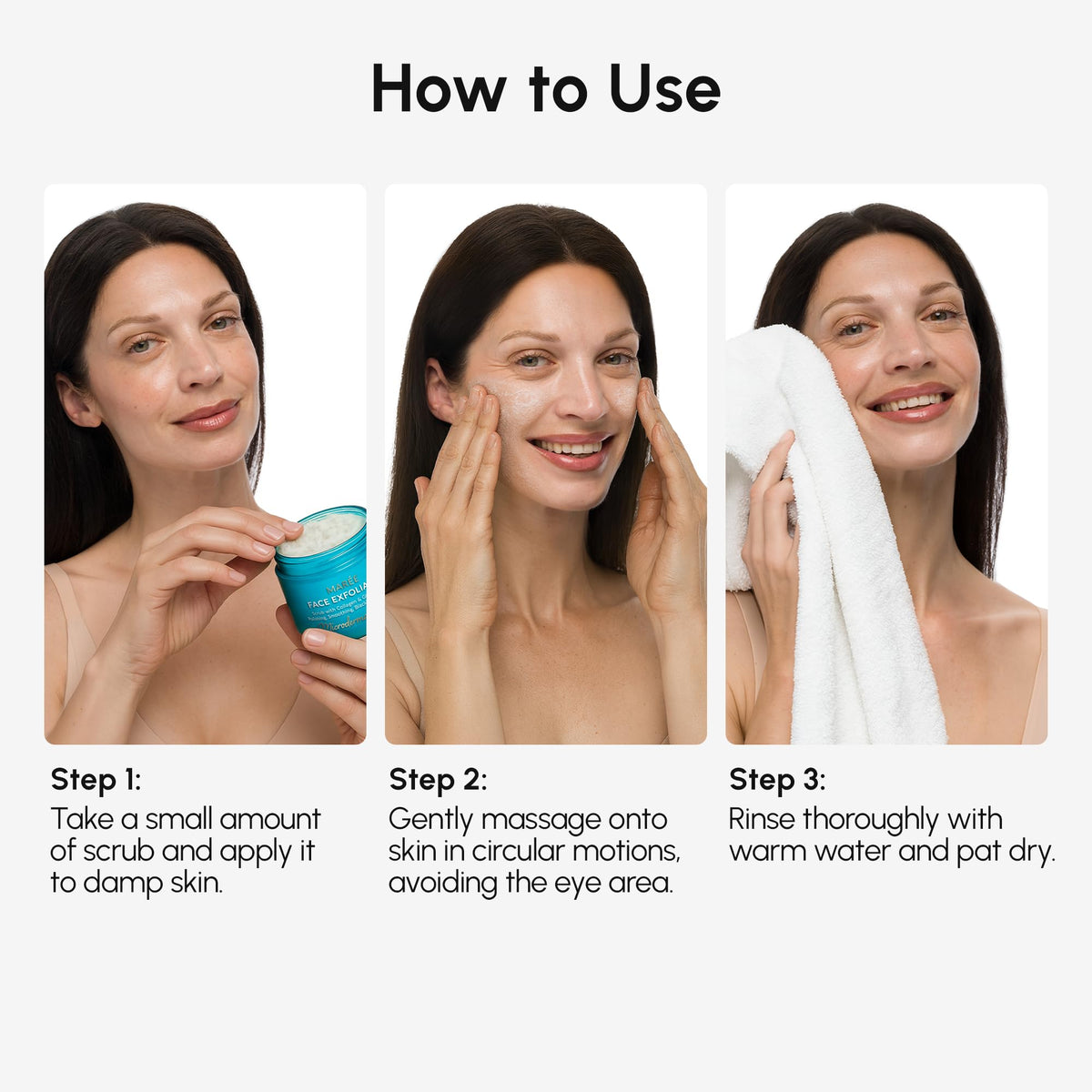 MAREE Face Exfoliator – Microdermabrasion Facial Scrub & Exfoliating Face Wash for Women – Collagen & Glycolic Acid – Gentle Scrub and Exfoliant - FENGGESTORE20