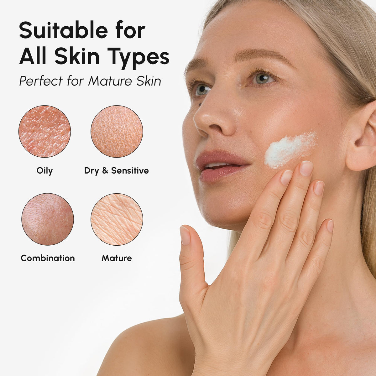 MAREE Face Exfoliator – Microdermabrasion Facial Scrub & Exfoliating Face Wash for Women – Collagen & Glycolic Acid – Gentle Scrub and Exfoliant - FENGGESTORE20