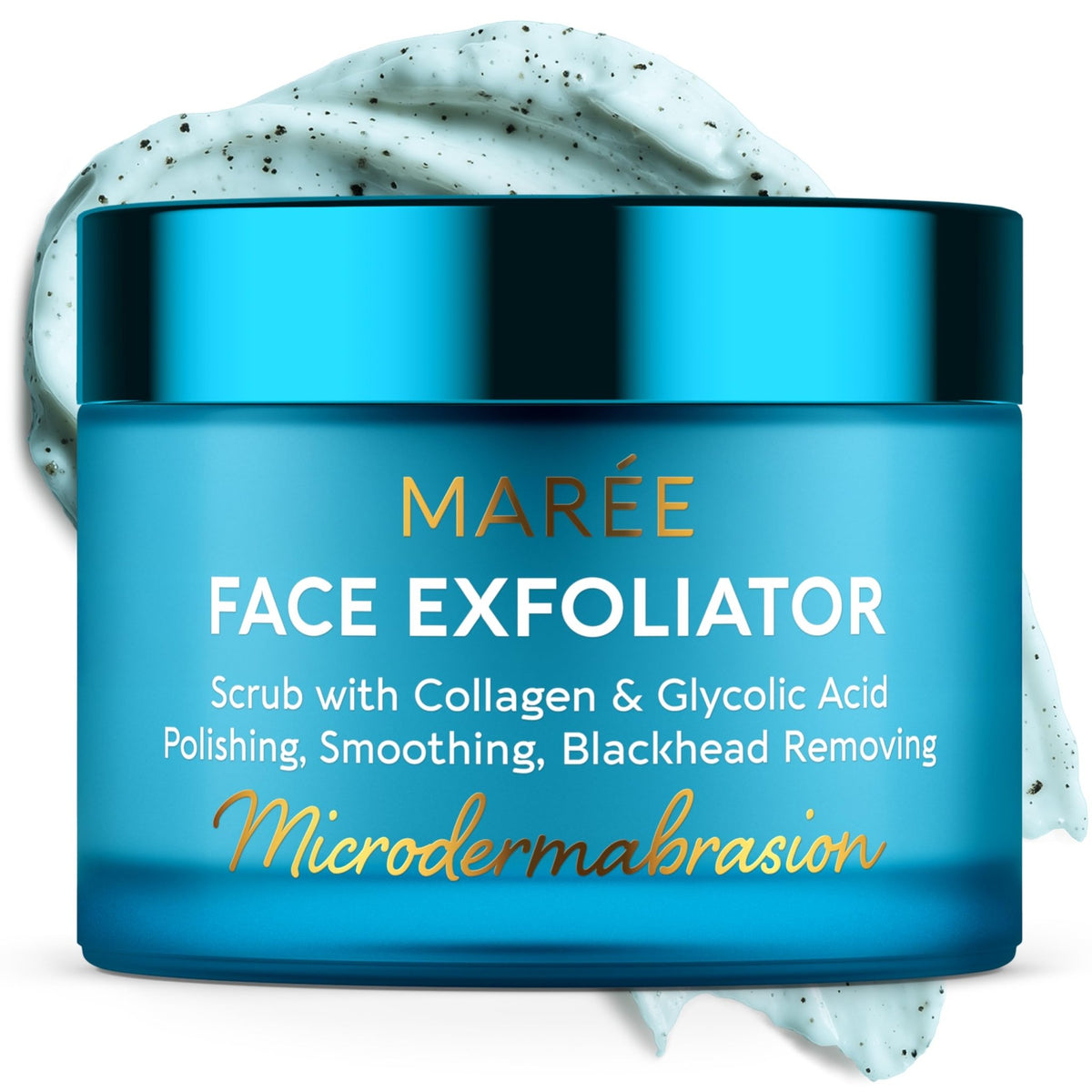 MAREE Face Exfoliator – Microdermabrasion Facial Scrub & Exfoliating Face Wash for Women – Collagen & Glycolic Acid – Gentle Scrub and Exfoliant - FENGGESTORE20