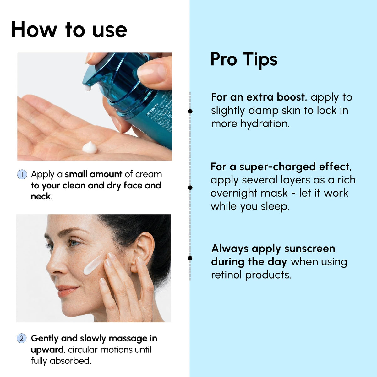 MAREE Face Moisturizer – Firming & Lifting Face Cream for Women with Collagen, Retinol & Hyaluronic Acid – Day & Night Anti-Aging Facial Wrinkle - FENGGESTORE20