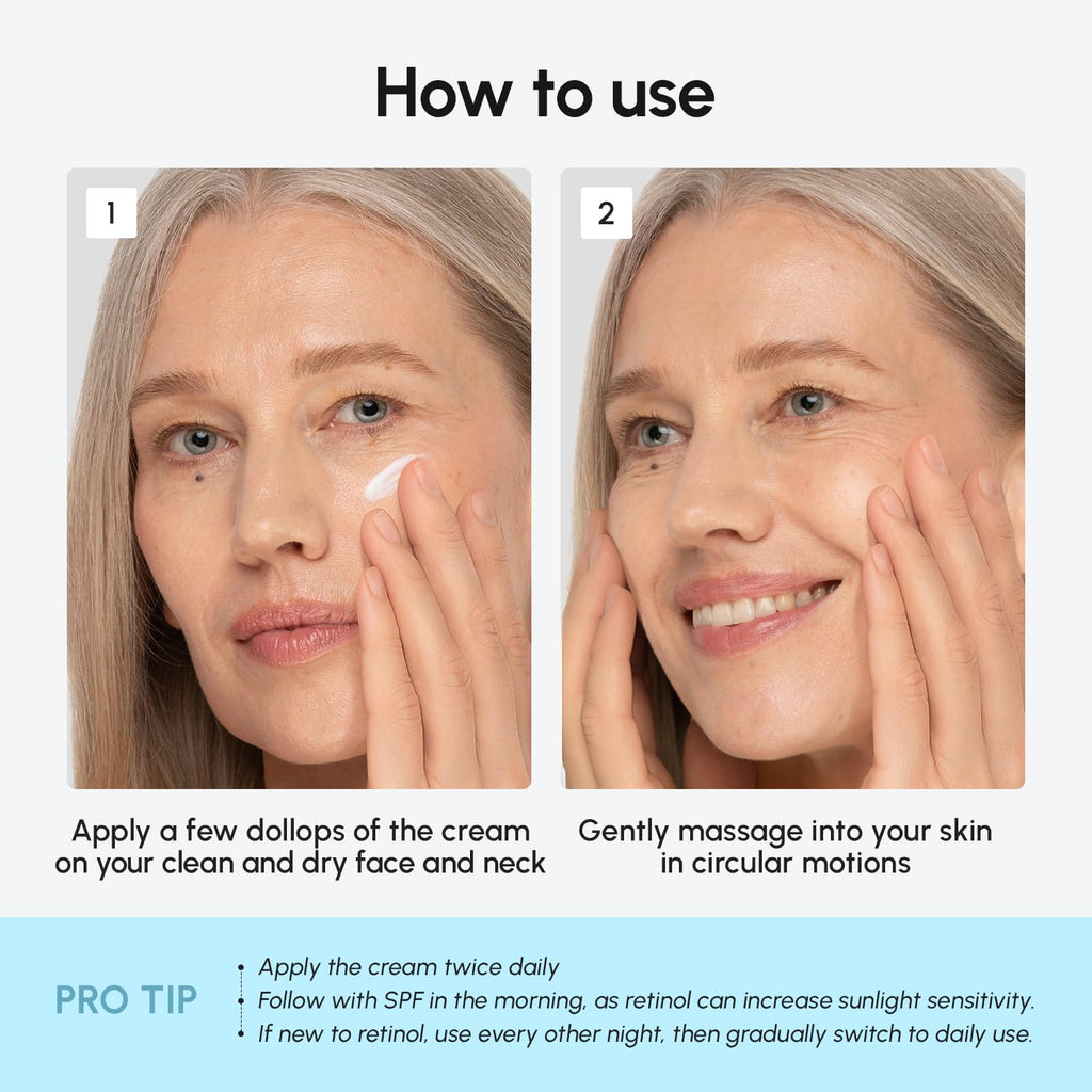 MAREE Face Moisturizer Retinol Cream for Face – Daily Wrinkle Cream for Women – Anti-Aging Face Cream – Facial Moisturizer with Collagen - FENGGESTORE20