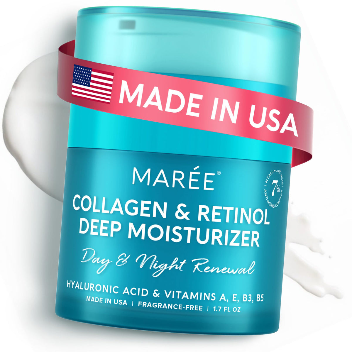 MAREE Face Moisturizer Retinol Cream for Face – Daily Wrinkle Cream for Women – Anti-Aging Face Cream – Facial Moisturizer with Collagen - FENGGESTORE20