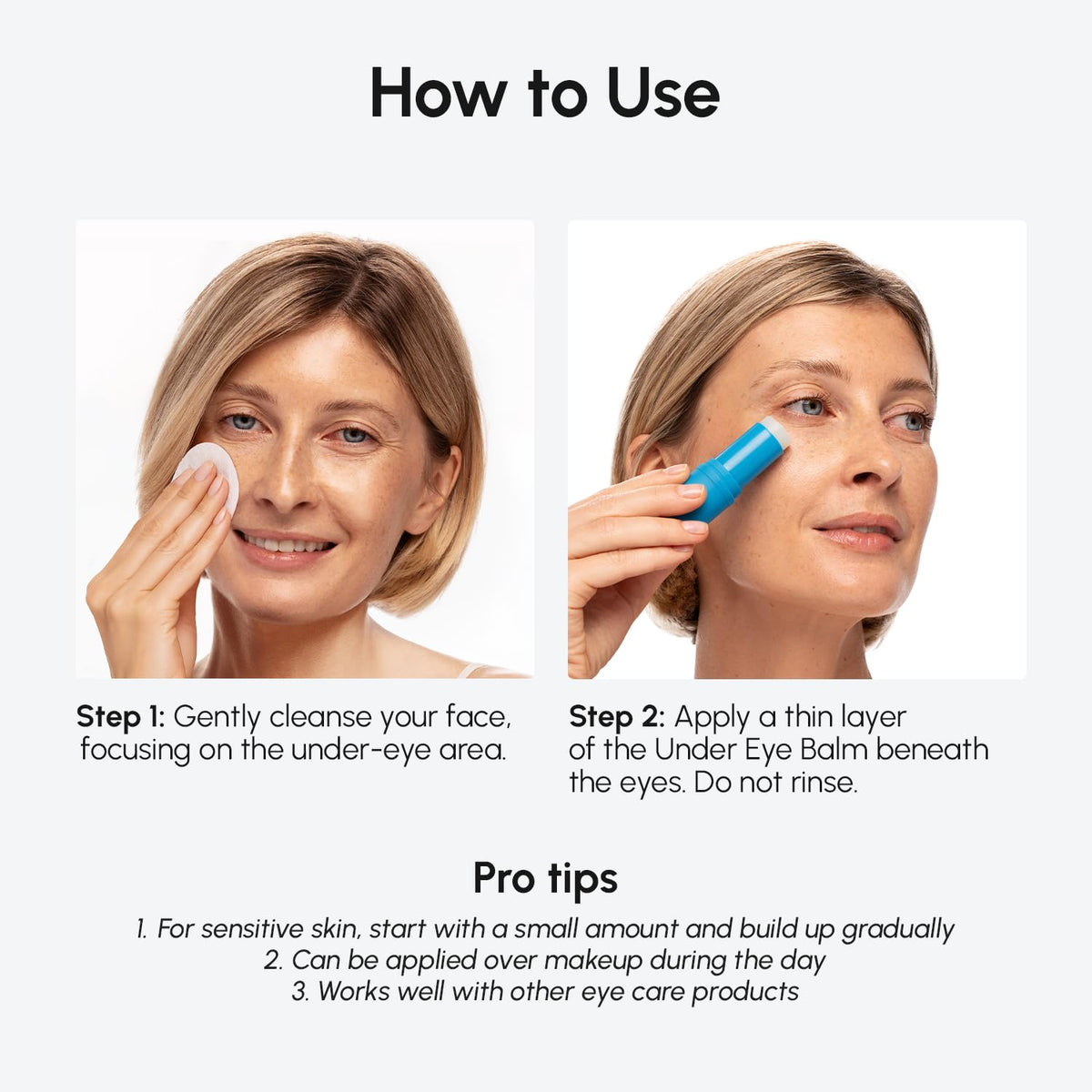 MAREE Under Eye Balm Stick Hydrating – Retinol Caffeine Under Eye Brightener Stick for Older Women – Collagen Undereye Cream - FENGGESTORE20