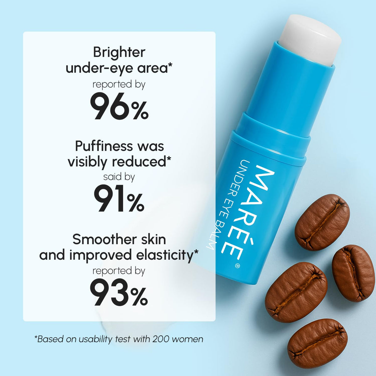 MAREE Under Eye Balm Stick Hydrating – Retinol Caffeine Under Eye Brightener Stick for Older Women – Collagen Undereye Cream - FENGGESTORE20
