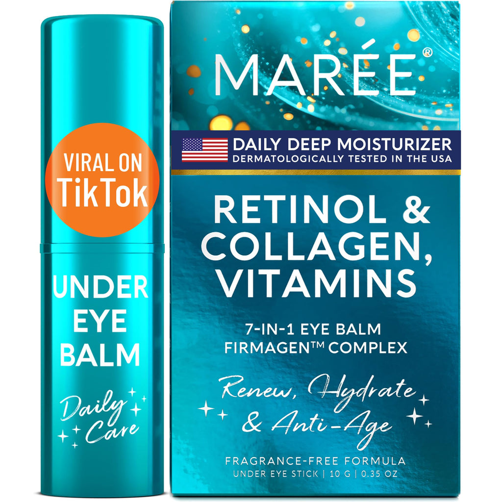 MAREE Under Eye Balm Stick with Retinol & Ceramide Complex – Facial Moisturizer for Dark Circles & Wrinkles - FENGGESTORE20