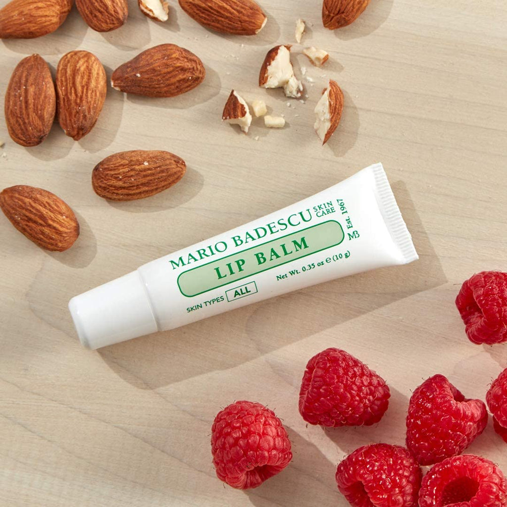 Mario Badescu Moisturizing Original Lip Balm for Dry Cracked Lips, Infused with Coconut Oil and Shea Butter, Ultra-Nourishing Lip Care Moisturizer for Soft, Smooth and Supple Lips, 0.35 Oz - FENGGESTORE20