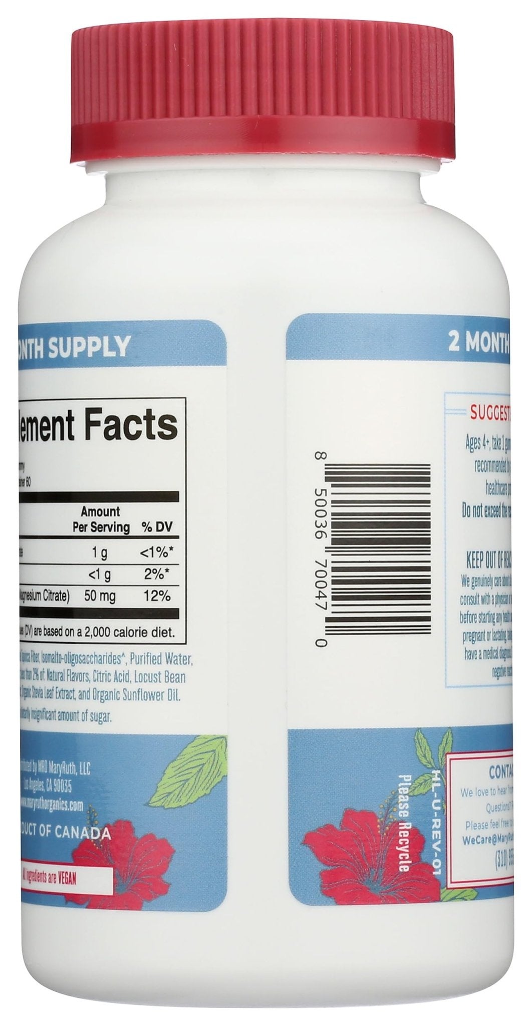 MaryRuth Organics Calm Magnesium Citrate Gummies | 2 Month Supply | Sugar Free | Magnesium Supplement for Adults - FENGGESTORE20