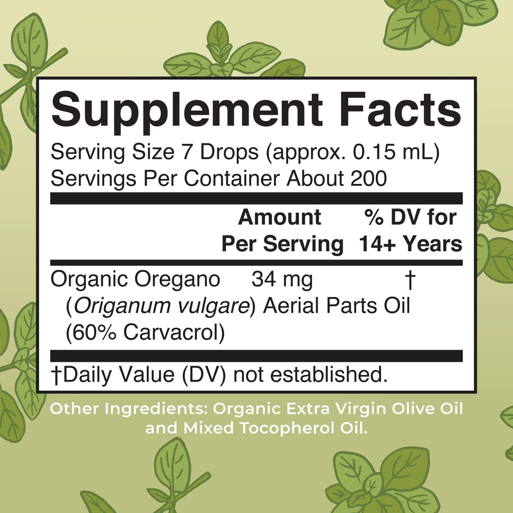 MaryRuth Organics Oregano Oil Drops | 6 Month Supply | USDA Organic Oil of Oregano Liquid | Herbal Blend for Immune Support | Digestive Health | Overall Health - FENGGESTORE20