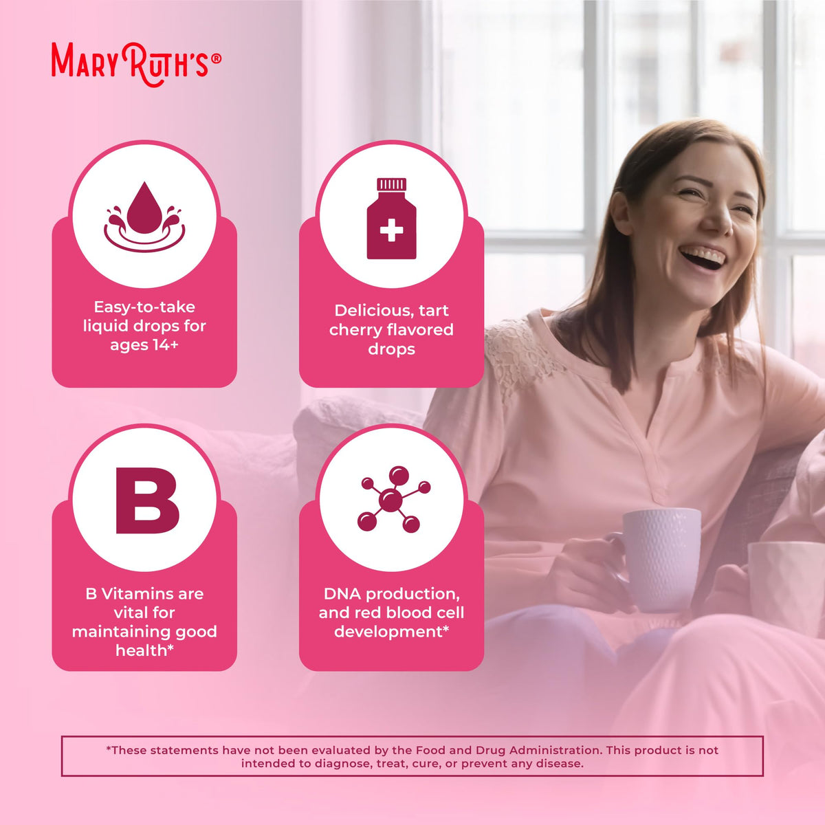 MaryRuth Organics Vitamin B Complex | B Vitamins Complex | Biotin | Vitamin B12 | Niacin | Folate | Metabolic Support Supplement | Vegan | USDA Organic - FENGGESTORE20