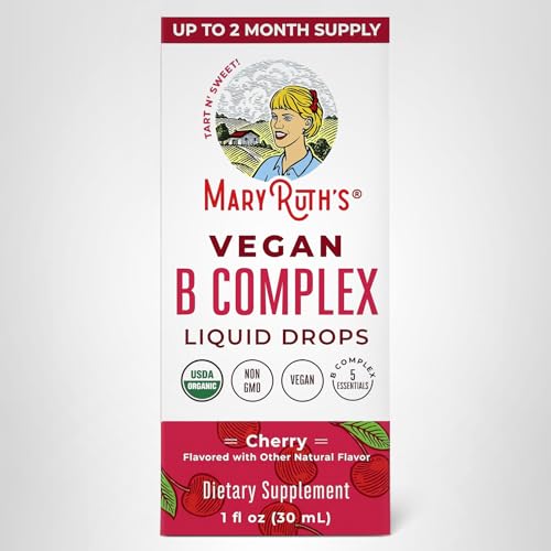 MaryRuth Organics Vitamin B Complex | B Vitamins Complex | Biotin | Vitamin B12 | Niacin | Folate | Metabolic Support Supplement | Vegan | USDA Organic - FENGGESTORE20