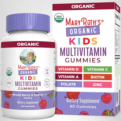 MARYRUTH'S Kids Vitamins | Multi | 1 Month Supply | Multivitamin Gummies for Ages 4+ | Multivitamin for Kids | Vegan | Only 2 Gummies a Day | 60 Count - FENGGESTORE20