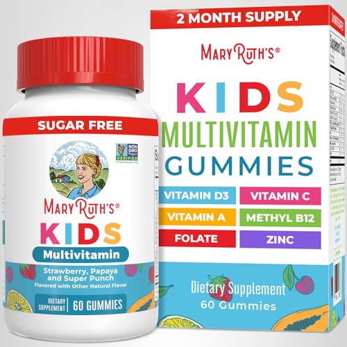 MARYRUTH'S Kids Vitamins | Multi | Sugar Free | 2 Month Supply | Kids Multivitamin Gummies for Ages 2+ | Vegan | Only 1 Gummy a Day | 60 Count - FENGGESTORE20