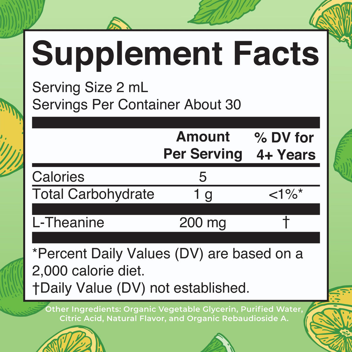 MaryRuth's L Theanine 200mg Liquid Drops | Mood Support for Adults & Kids | Focus Supplement | Natural Sleep Support | Vegan - FENGGESTORE20