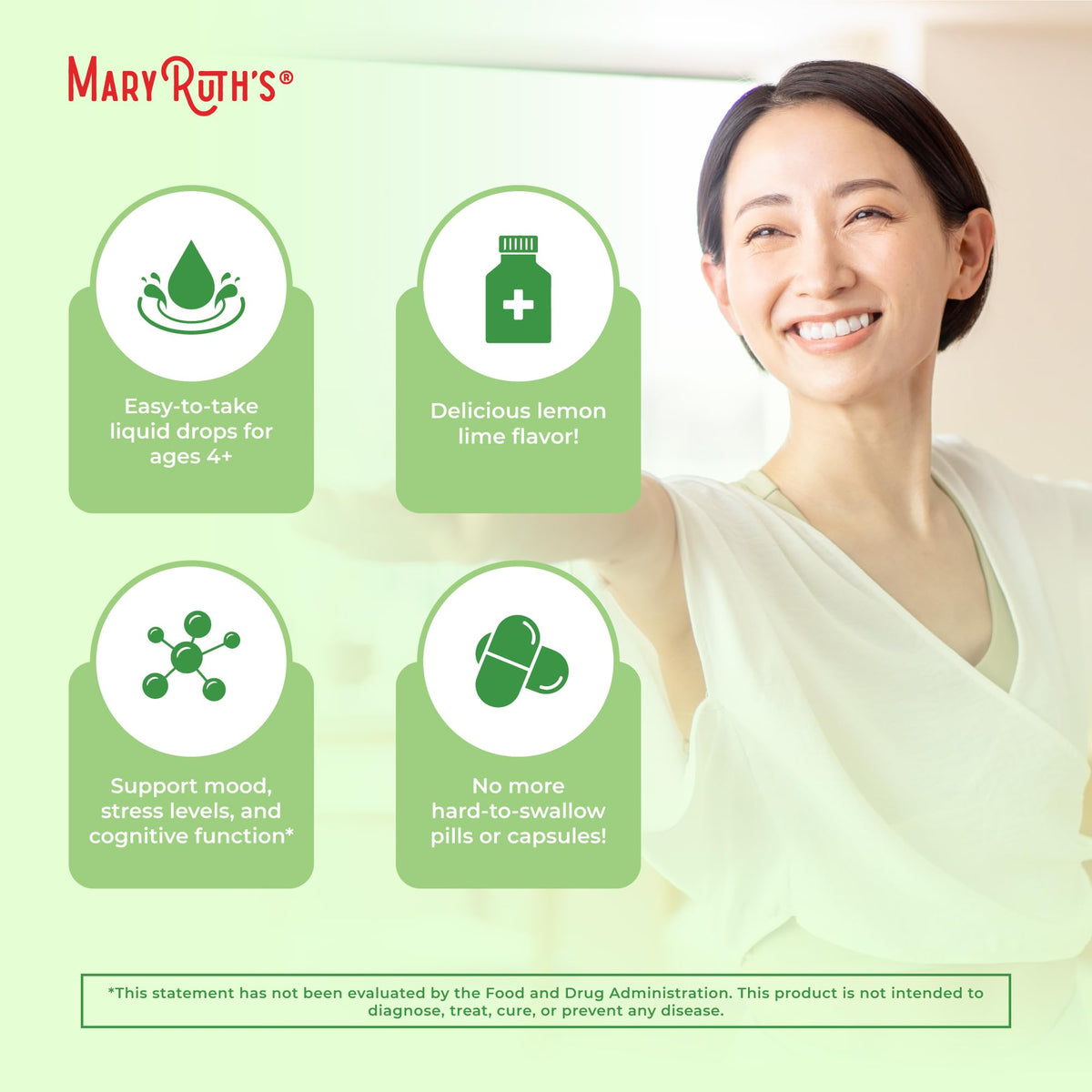 MaryRuth's L Theanine 200mg Liquid Drops | Mood Support for Adults & Kids | Focus Supplement | Natural Sleep Support | Vegan - FENGGESTORE20