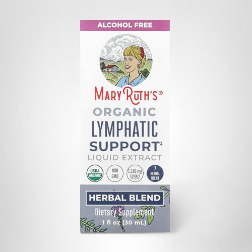 MARYRUTH'S Lymphatic Support Liquid Drops USDA Organic | Herbal Blend with Echinacea & Elderberry | Blue Vervain - FENGGESTORE20