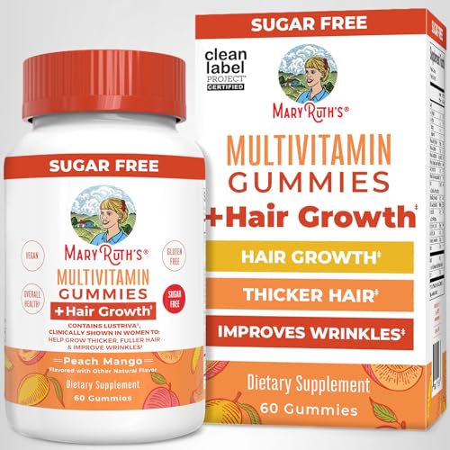 MaryRuth's Multivitamin + Hair Growth Gummies | with Lustriva® | Biotin 10000mcg | B Vitamins | Formulated for Thicker Hair, Wrinkles, Fine Line - FENGGESTORE20