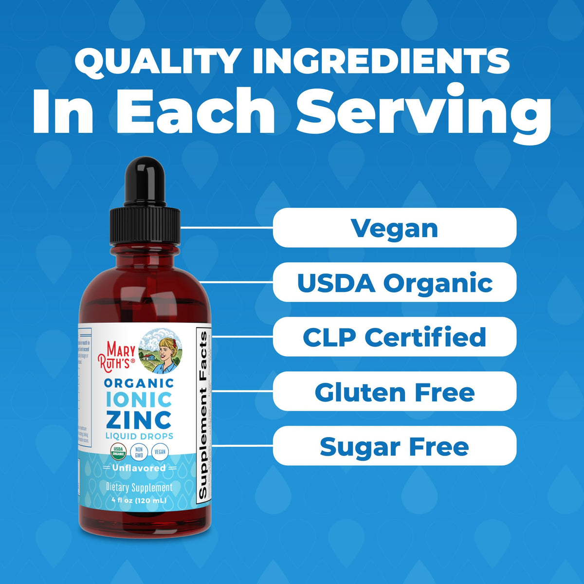 MaryRuth's Organic Liquid Zinc Supplement for Kids & Adults | Immune Support | Skin Health | Antioxidant | Cellular Metabolism | Zinc Sulfate - FENGGESTORE20