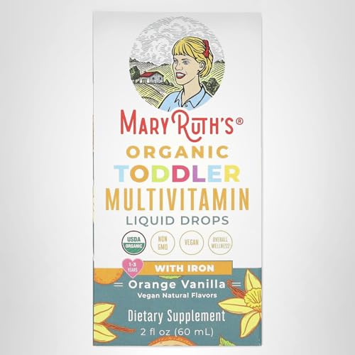 MARYRUTH'S Organic Toddler Vitamin C Drops for Immunity | Ages 1-3 Years | 15 mg Per Serving | Vitamin C for Immune Support & Overall Health | Vegan | Sugar Free - FENGGESTORE20