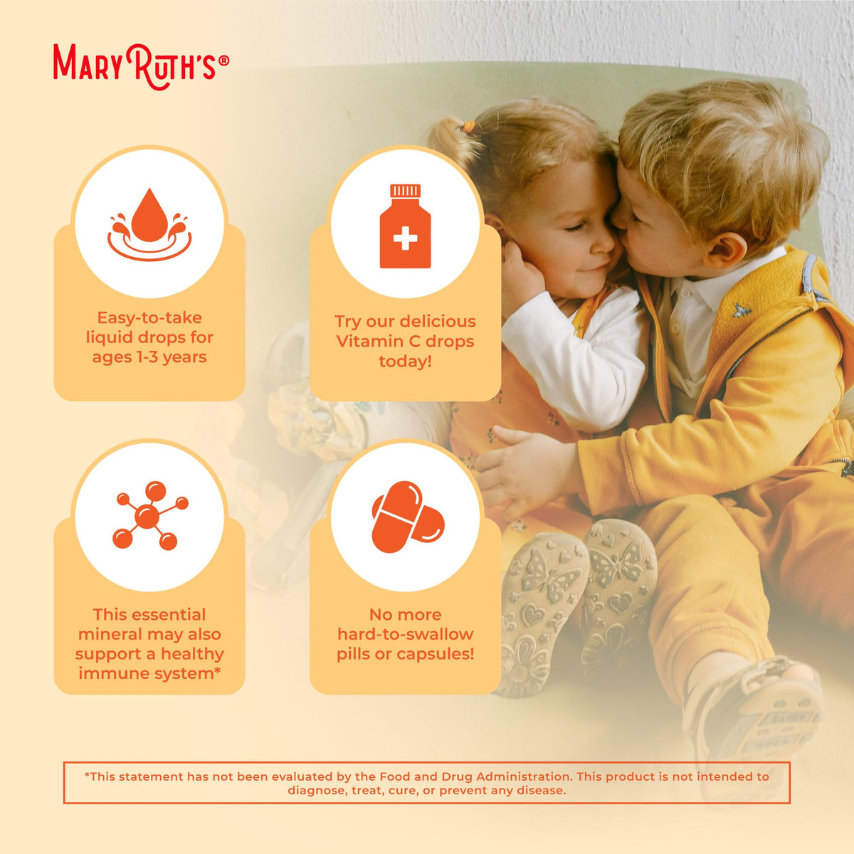MARYRUTH'S Organic Toddler Vitamin C Drops for Immunity | Ages 1-3 Years | 15 mg Per Serving | Vitamin C for Immune Support & Overall Health | Vegan | Sugar Free - FENGGESTORE20