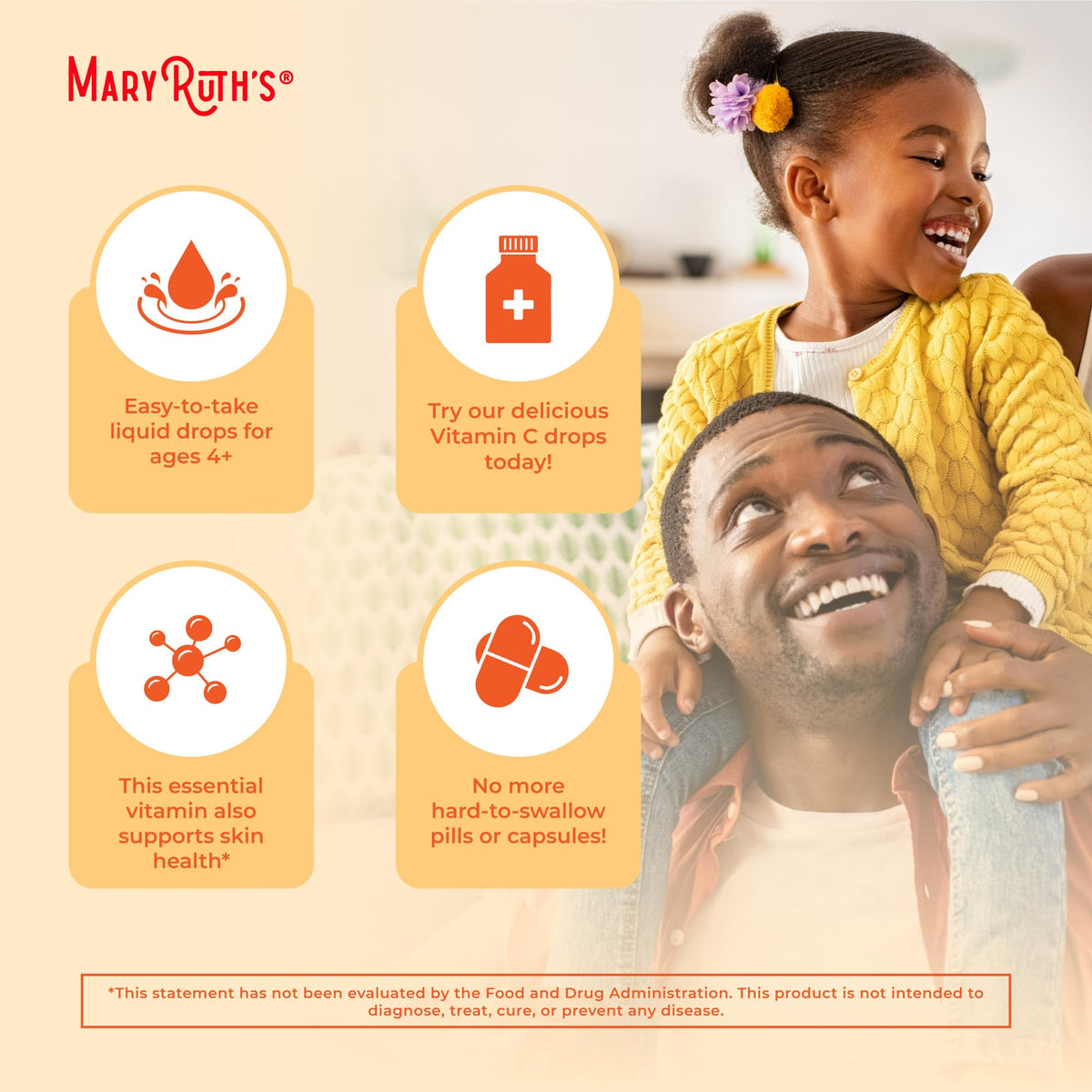 MARYRUTH'S Organic Vitamin C Supplement | Liquid Vitamin C Liquid Drops for Adults & Kids | Immune Support Supplement for Overall Health - FENGGESTORE20