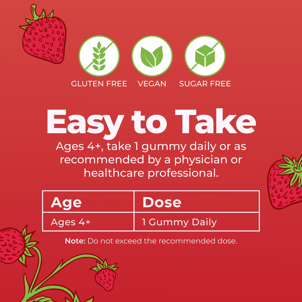 MARYRUTH'S Organic Vitamin D3 + B12 Gummies for Ages 4+ | Bone Health | Immune Support | Energy Metabolism | Cognitive Function | Vegan | Non-GMO - FENGGESTORE20