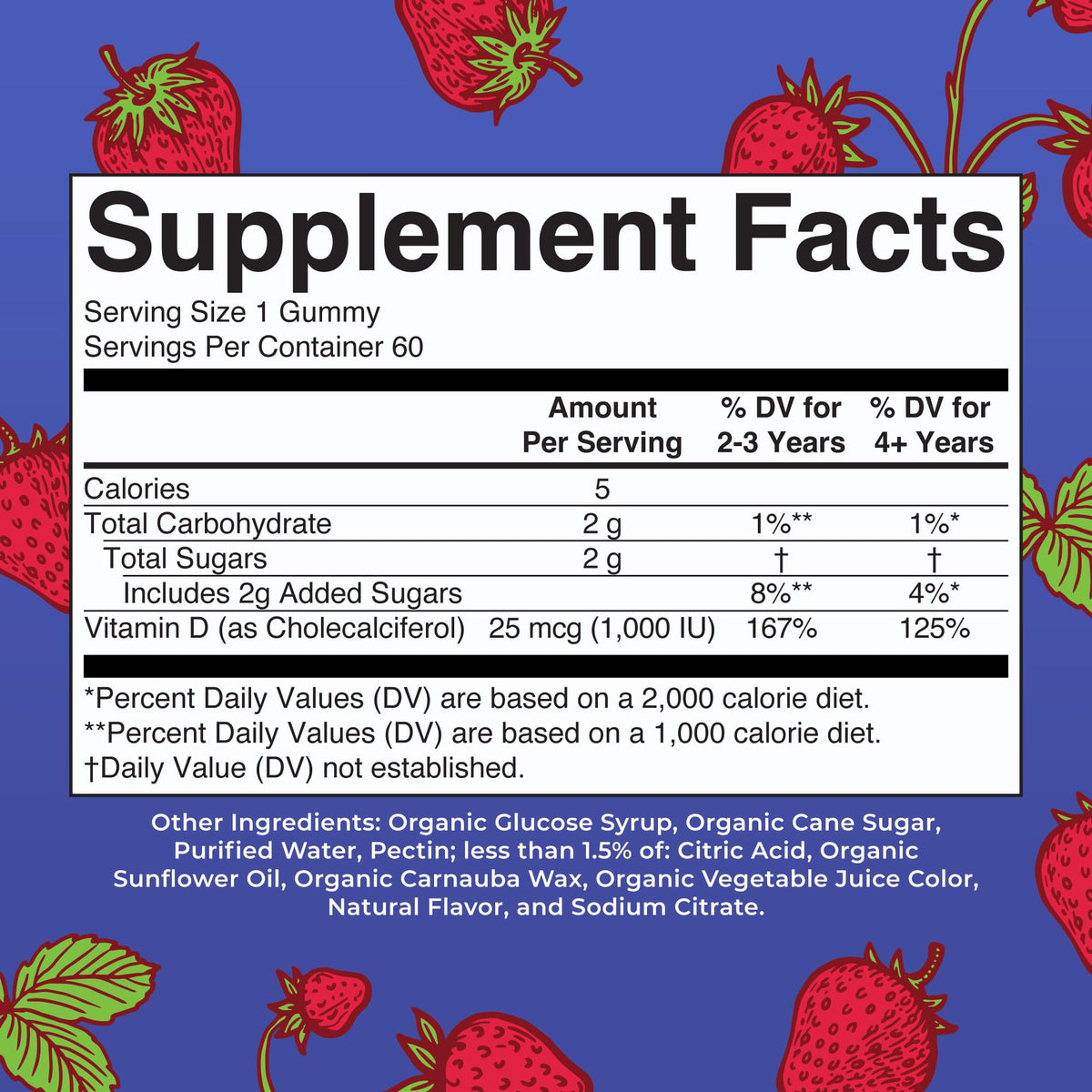 MARYRUTH'S Organic Vitamin D3 Gummies | 1000 IU | USDA Organic | Immune Support| Bone Health | Muscle Function | for Adults & Kids Ages 2+ - FENGGESTORE20