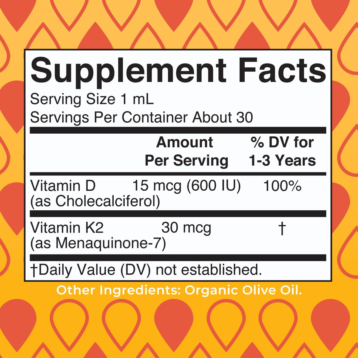 MARYRUTH'S Organics Vitamin D3 | Vitamin K2 | Vitamin D3 K2 Drops | K2 D3 Vitamin Liquid Supplement for Toddlers | Kids Supplement for Calcium Absorption - FENGGESTORE20