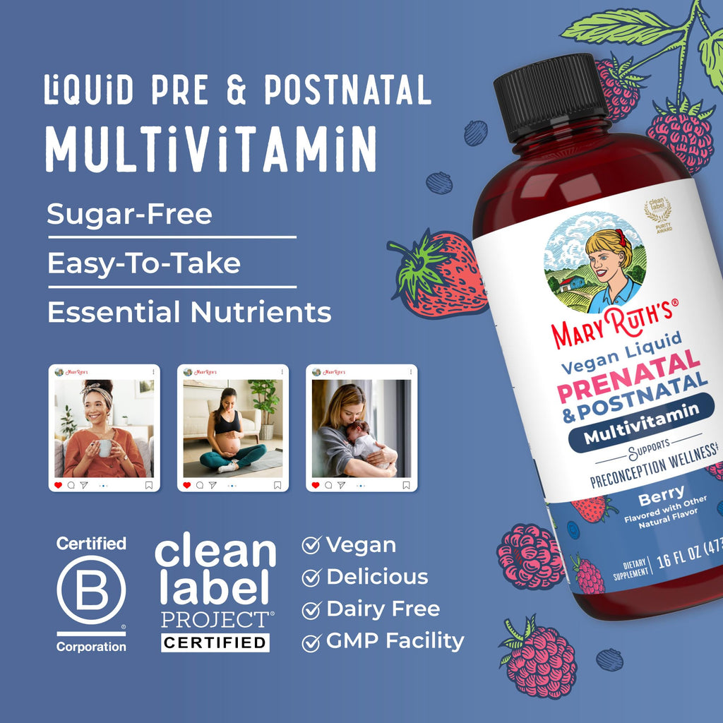 MARYRUTH'S Postnatal & Prenatal Vitamins for Women | Sugar Free | Womens Multivitamin for Pre-Conception, Pregnancy & Nursing | Ginger - FENGGESTORE20